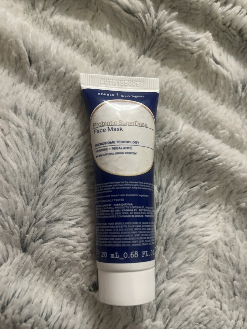New KORRES Probiotic SuperDose Face Mask - Nourish/Rebalance Travel 20 ml SEALED